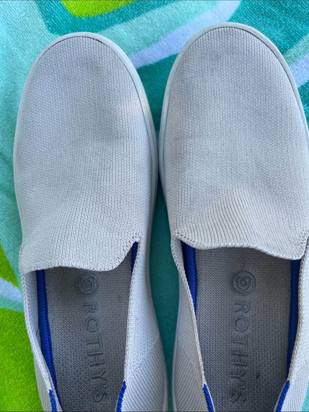 ROTHY’S THE ORIGINAL SLIP ON SNEAKERS CREAM SIZE 7.5 - Picture 10 of 10